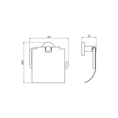 Toiletrolhouder Rond chroom - WDtegels