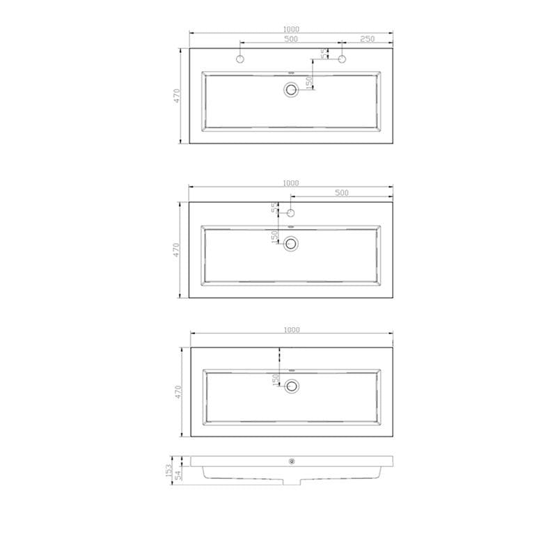 Badmeubelset Trendline 100 Light Wood - WDtegels