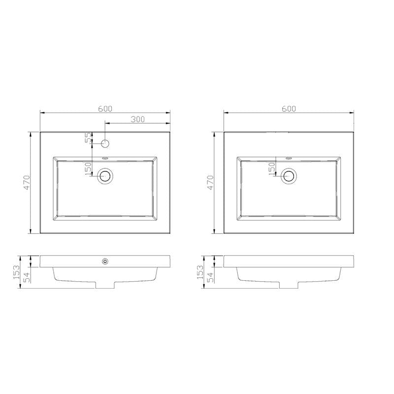 Badmeubel Senza Trend 60 Hoogglans Antraciet