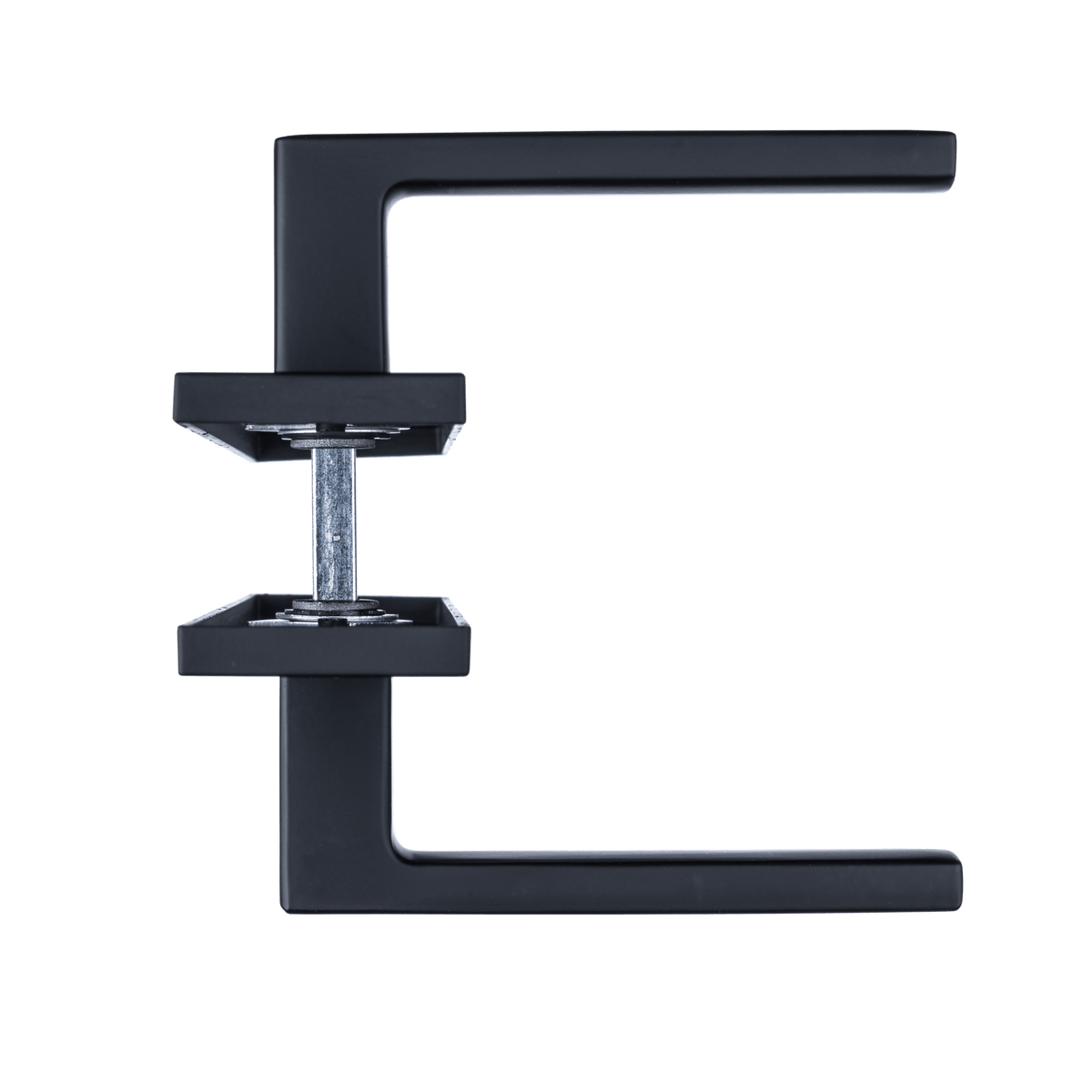 Deurklink Veneto in zwart met cilindergat 55 mm
