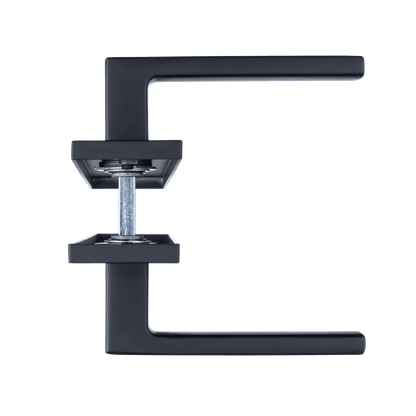 Deurklink Veneto in zwart met sleutelgat 56 mm