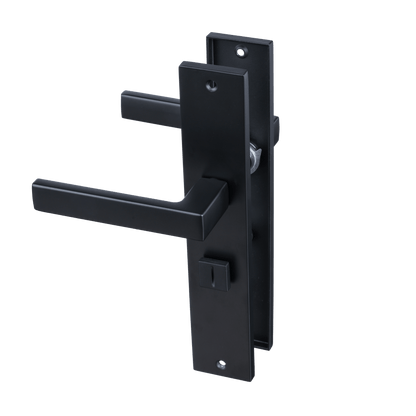 Deurklink Veneto in zwart met WC-sluiting 63 mm