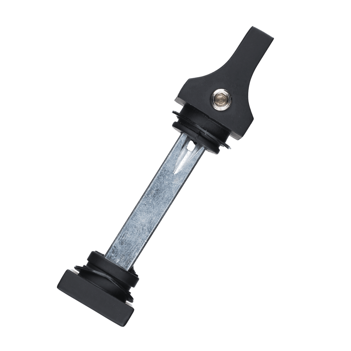 Draaiknop en sluitstift van deurklink Veneto in zwart met WC-sluiting 63 mm