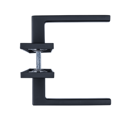 Deurklink Veneto in zwart met WC-sluiting 63 mm