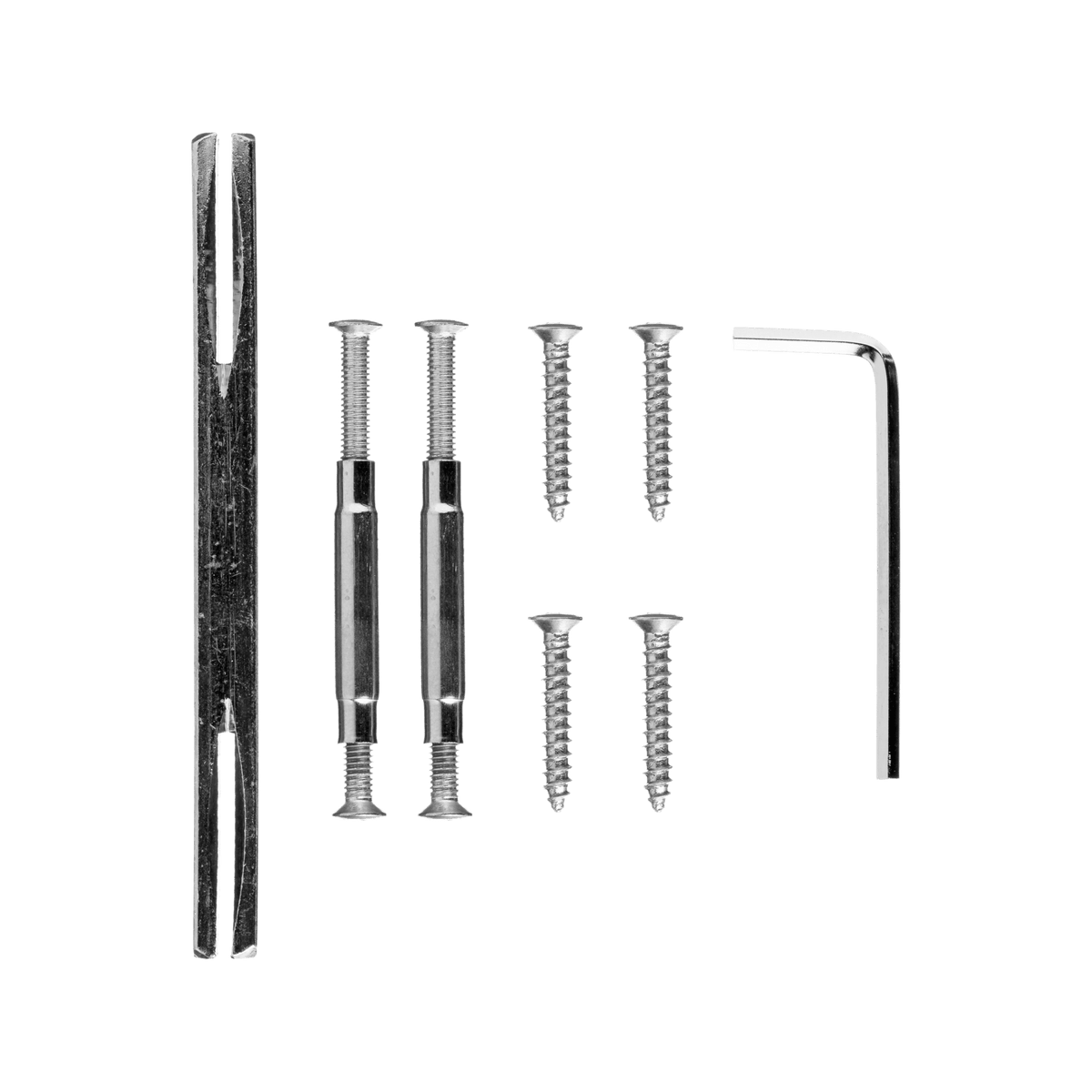 Bevestigingsmateriaal voor deurklink Volano in RVS met WC-sluiting 63 mm
