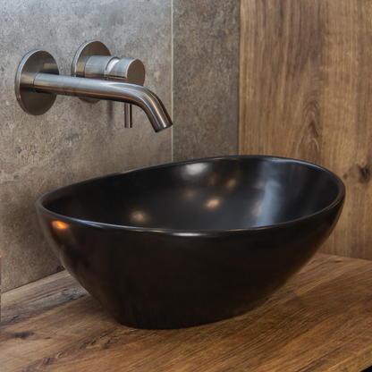 Vienna Ceramic Washbasin Matte Black