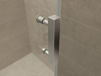 Wiesbaden Slide Douchedeur 140cm Chroom Schuifdeur 8mm Helder Glas nano-coating - WDtegels