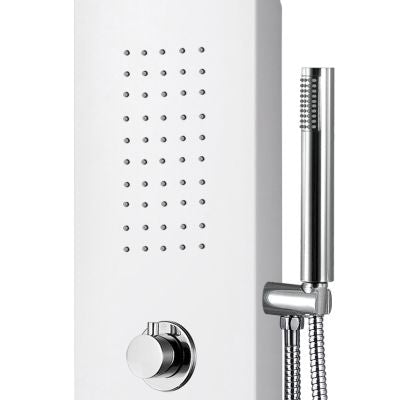 Aloni Thermostatische Douchepaneel | Wit - WDtegels