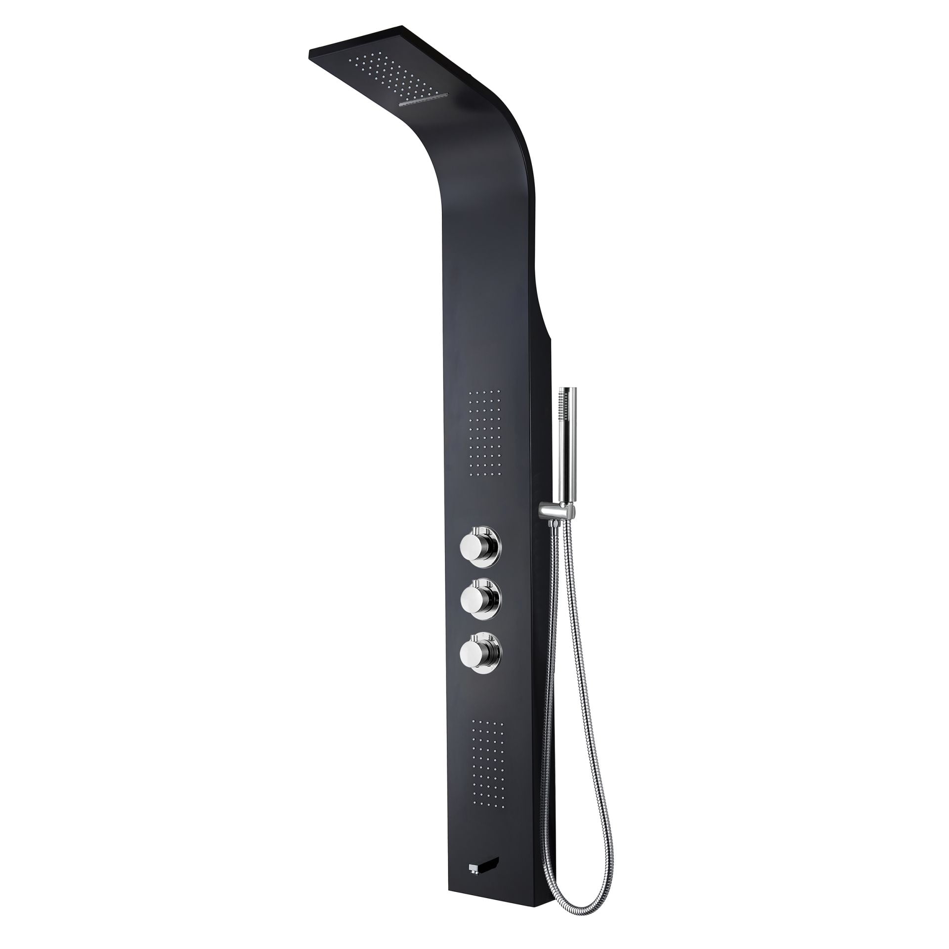 Aloni Thermostatische Douchepaneel | Zwart - WDtegels