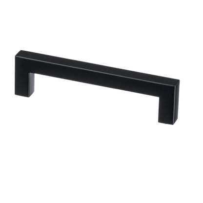 Meubelgreep in zwart, hartafstand 128 mm, lengte 140 mm