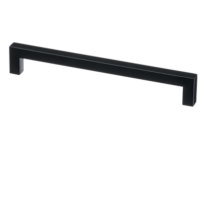 Meubelgreep in zwart, hartafstand 224 mm, lengte 236 mm